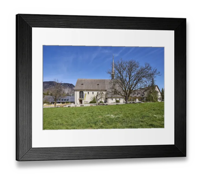 Framed Print : Parish church Bayerisch Gmain, church Framed Print : Parish church Bayerisch Gmain, church