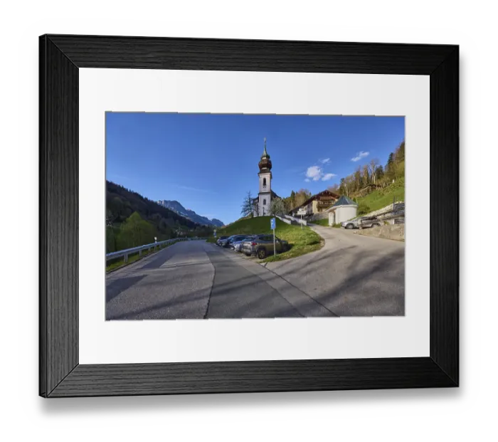 Framed Print : Maria Gern pilgrimage church, church