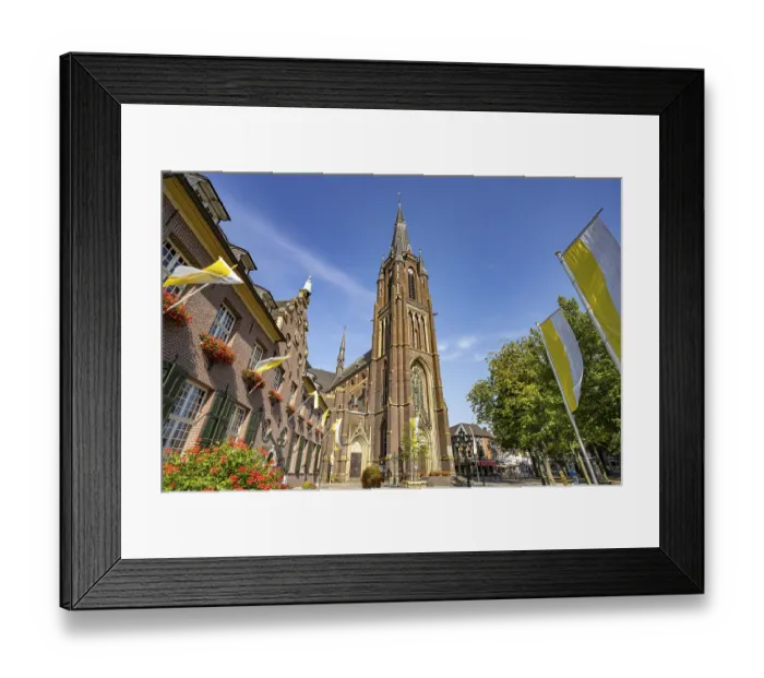 Framed Print : The pilgrimage church Marienbasilika in Kevelaer