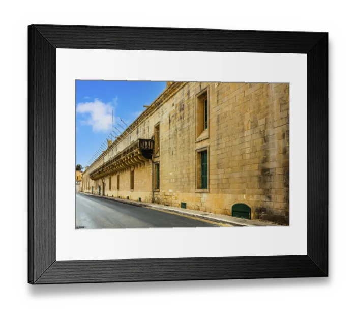 Framed Print : Sacra Infermeria, Hospital of the Knights of the Order from the 16th century