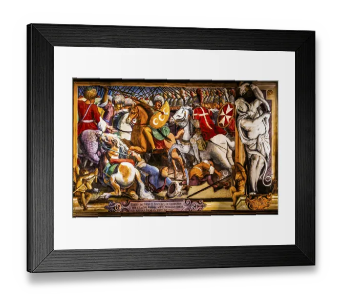 Framed Print : Conference Room with scenes from the early days of the Order