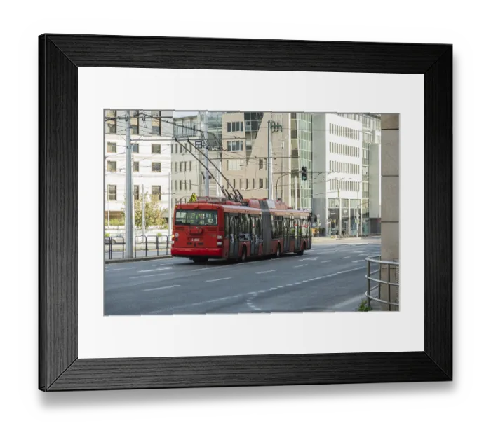 Framed Print : Trolleybus in Bratislava, Slovakia