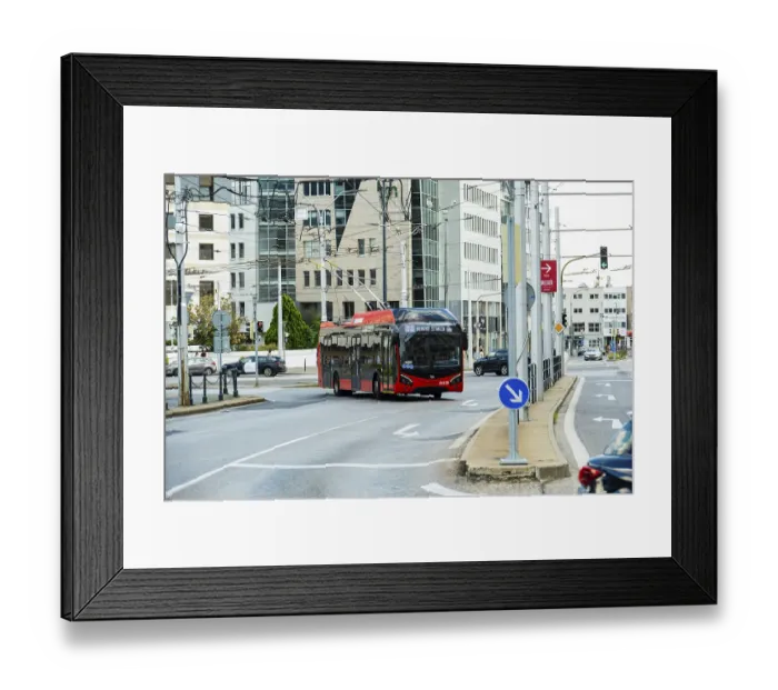 Framed Print : Trolleybus in Bratislava, Slovakia