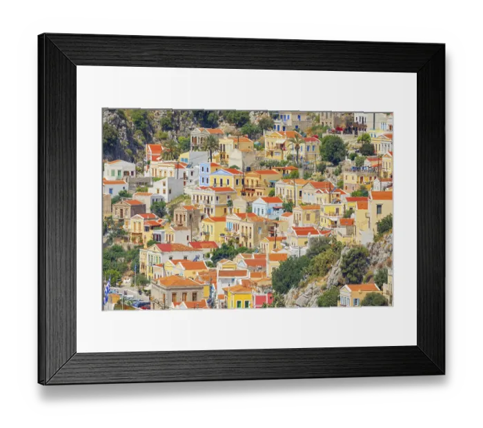 Framed Print : Traditional architecture, Gialos Framed Print : Traditional architecture, Gialos