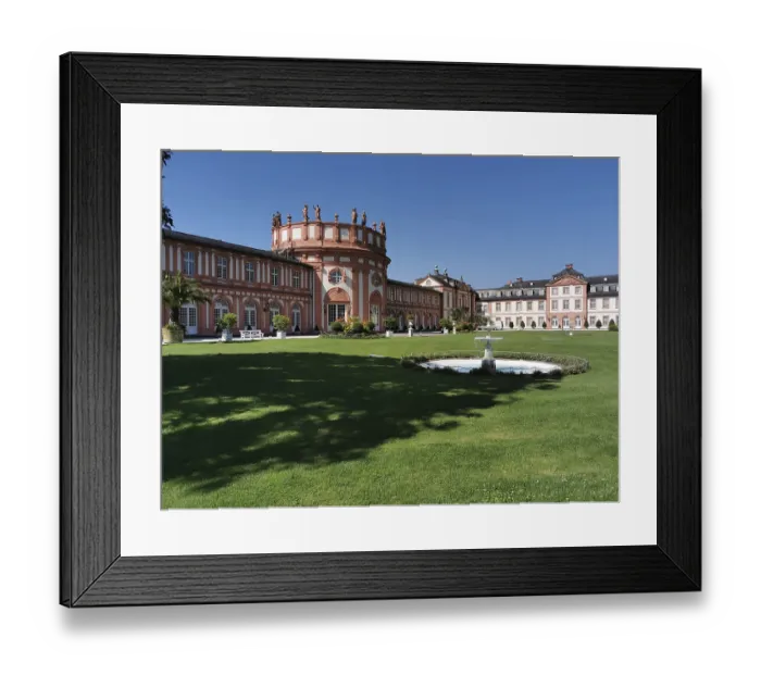 Framed Print : Garden side, park side of Biebrich Palace