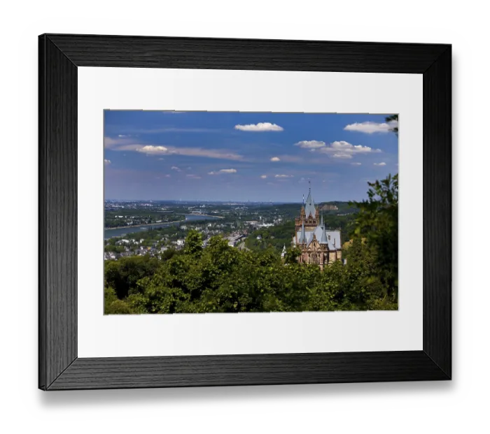Framed Print : Drachenburg Castle overlooking the Rhine Valley