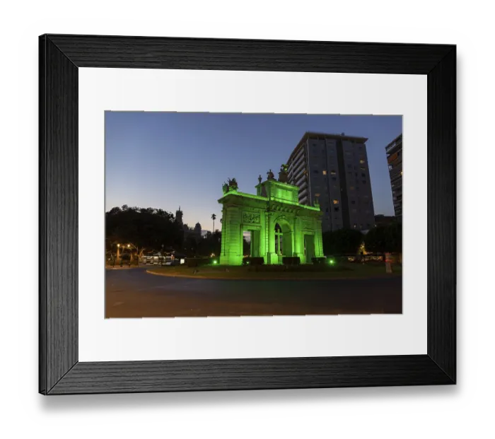 Framed Print : Porta del Mar, Archway for King Felipe II