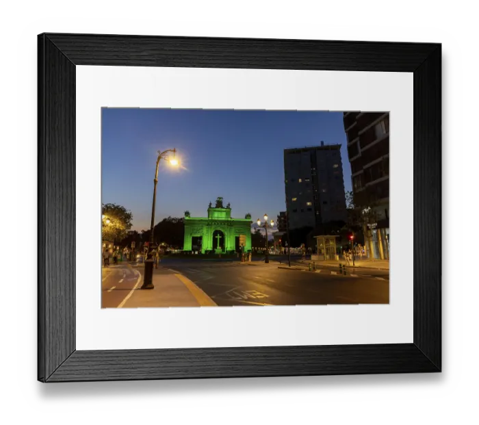 Framed Print : Porta del Mar, Archway for King Felipe II