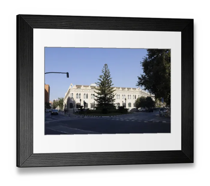 Framed Print : La Lanera Valenciana, historic factory building