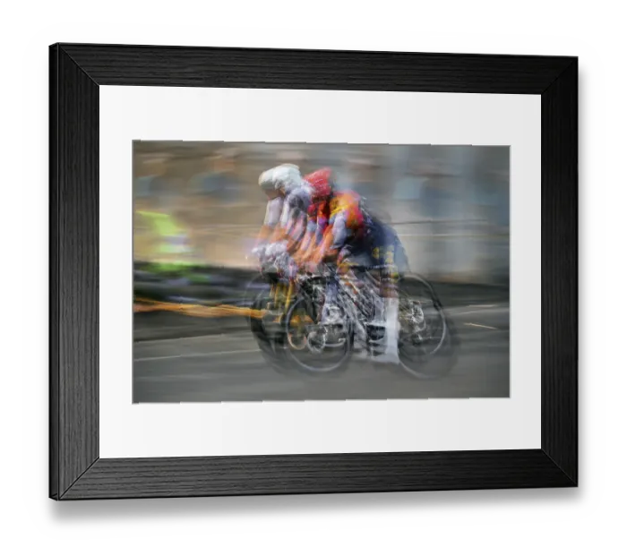 Framed Print : Impressions of the Tour de Neuss cycling race