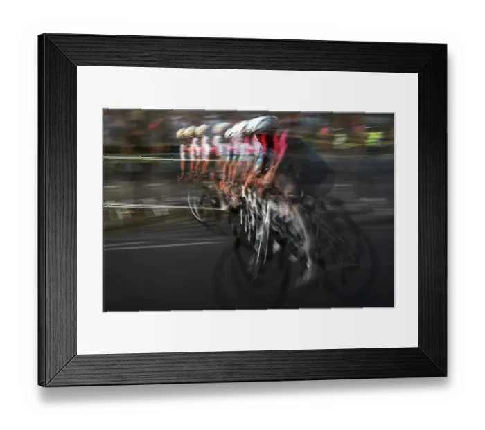 Framed Print : Impressions of the Tour de Neuss cycling race