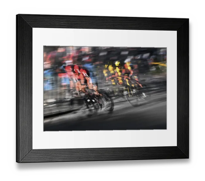 Framed Print : Impressions of the Tour de Neuss cycle race