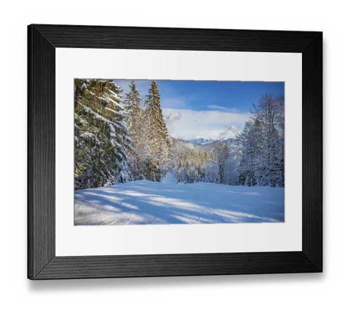 Framed Print : The Goetschen piste in Berchtesgadener Land