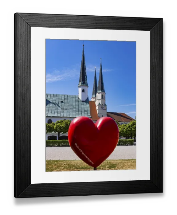 Framed Print : Chapel of Grace and Stiftspfarrkirche Sankt Philippus und Jakobus am Kapellplatz