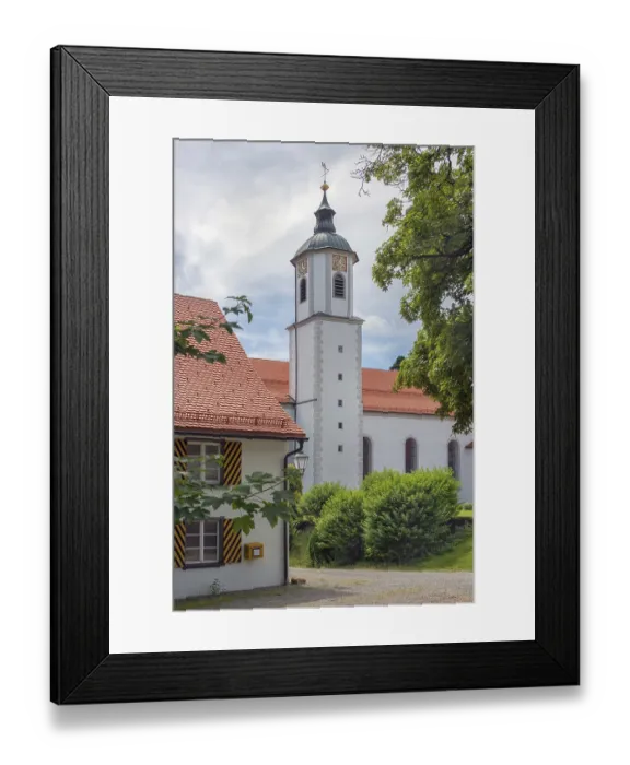 Framed Print : Parish church of St Mary next to Zeil Castle Framed Print : Parish church of St Mary next to Zeil Castle