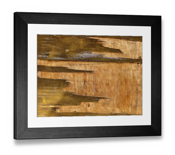 Framed Print : Weathered wooden surface with peeling paint Lower Austria Austria