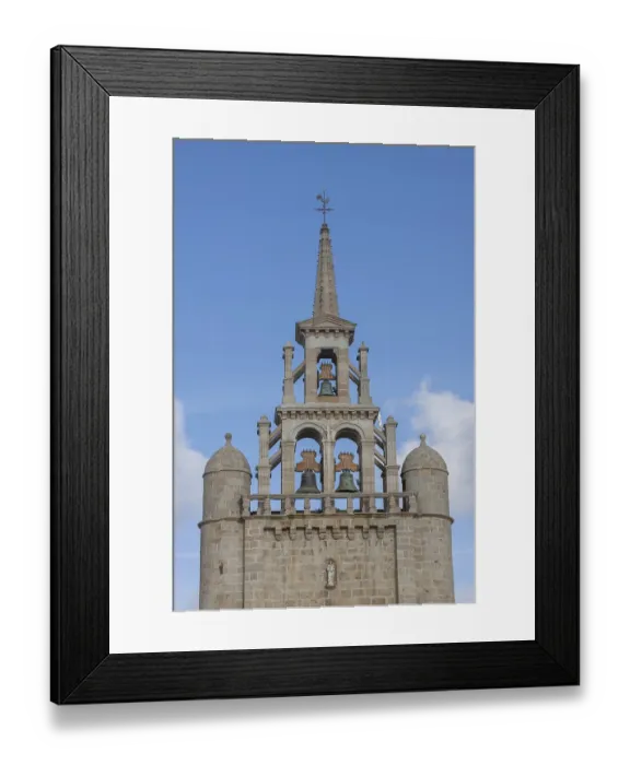 Framed Print : Saint-Georges church steeple, Pleubian