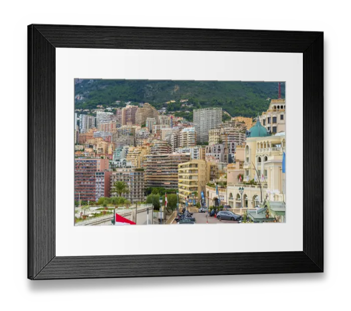 Framed Print : Impression of Monte Carlo in Monaco Framed Print : Impression of Monte Carlo in Monaco