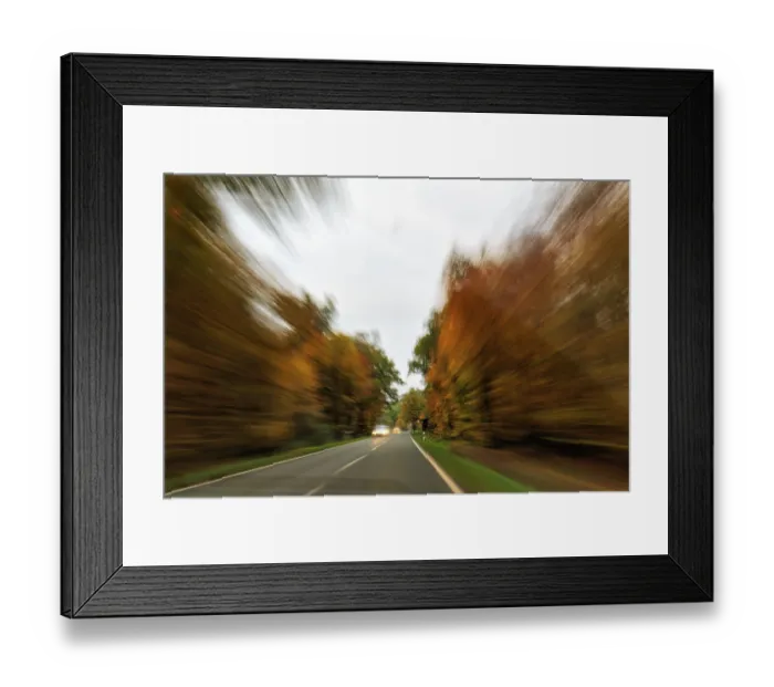 Framed Print : Country road through autumn forest Framed Print : Country road through autumn forest
