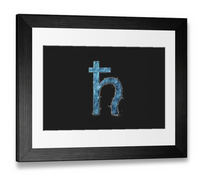 Framed Print : Symbol of Saturn, Saturn Sign, astrology Saturn planet Framed Print : Symbol of Saturn, Saturn Sign, astrology Saturn planet
