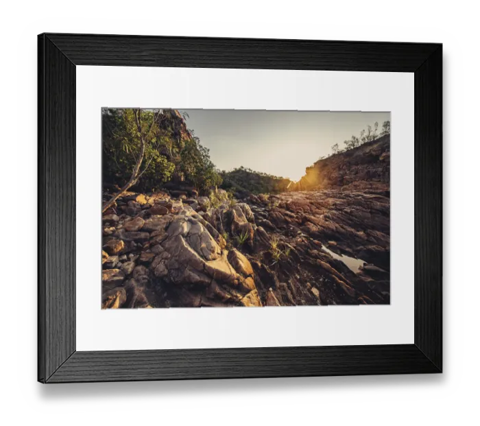 Framed Print : Sunrise Edith Falls in northern Australia