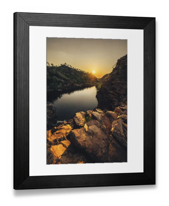 Framed Print : Sunrise Edith Falls in northern Australia
