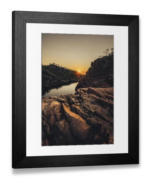 Framed Print : Sunrise Edith Falls in northern Australia