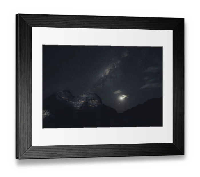 Framed Print : Starry sky with the Milky Way over the Bungle Bungles in Australia in the Outback