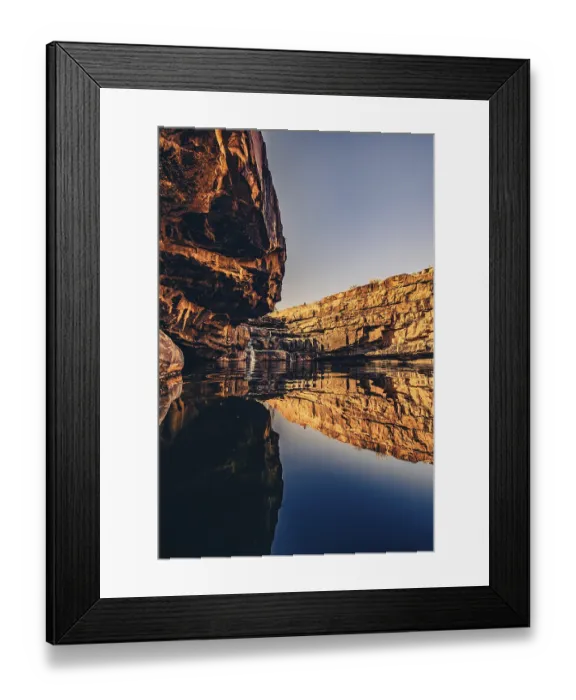 Framed Print : Bell Gorge waterfall, a body of water in north-west Australia in the Kimberley