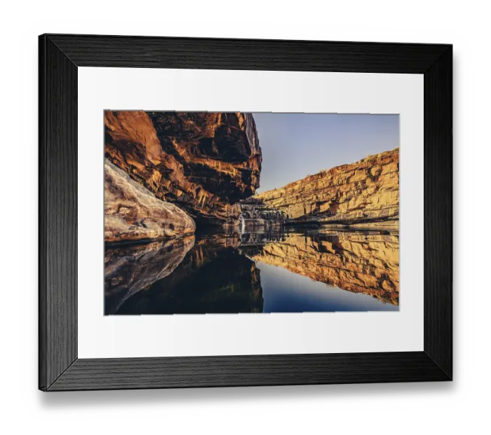 Framed Print : Bell Gorge waterfall, a body of water in north-west Australia in the Kimberley