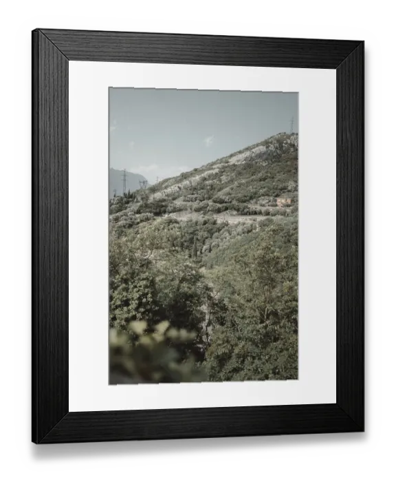 Framed Print : Road and landscape on Lake Garda, Italy