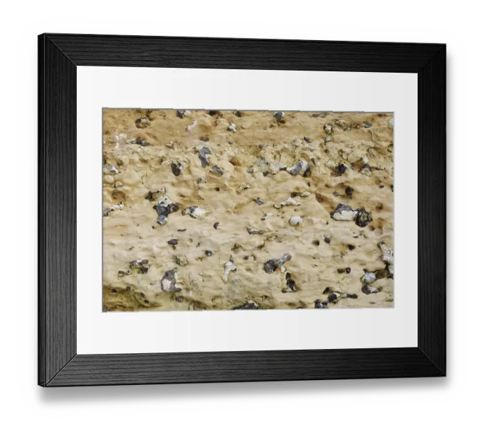 Framed Print : Chalk cliffs with flints, Etretat Framed Print : Chalk cliffs with flints, Etretat