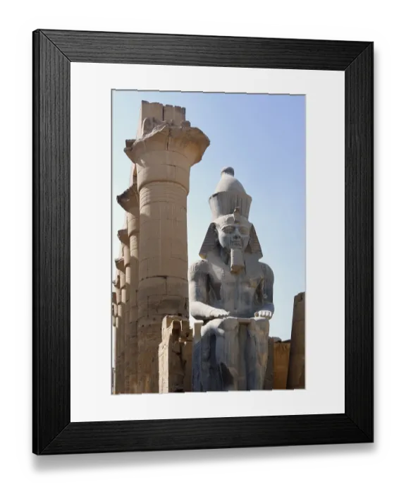 Framed Print : Statue of Ramses II, Luxor Temple, Luxor, Egypt