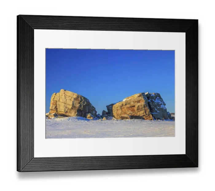 Framed Print : The massive glacial erratic boulders known as the Big Rock near Okotoks Framed Print : The massive glacial erratic boulders known as the Big Rock near Okotoks