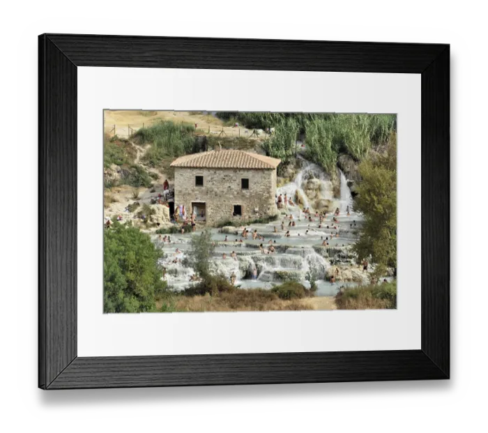 Framed Print : Terme di Saturnia, Cascate del Molino Framed Print : Terme di Saturnia, Cascate del Molino