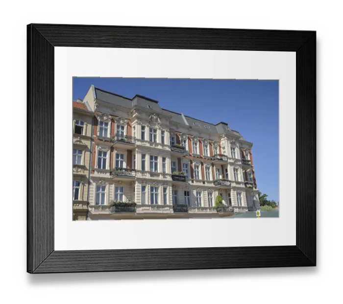 Framed Print : Old buildings, Schmiljanstrasse Framed Print : Old buildings, Schmiljanstrasse