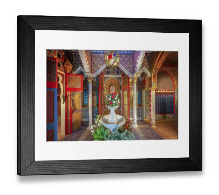 Framed Print : Interior of the Moroccan House in the park of Linderhof Palace