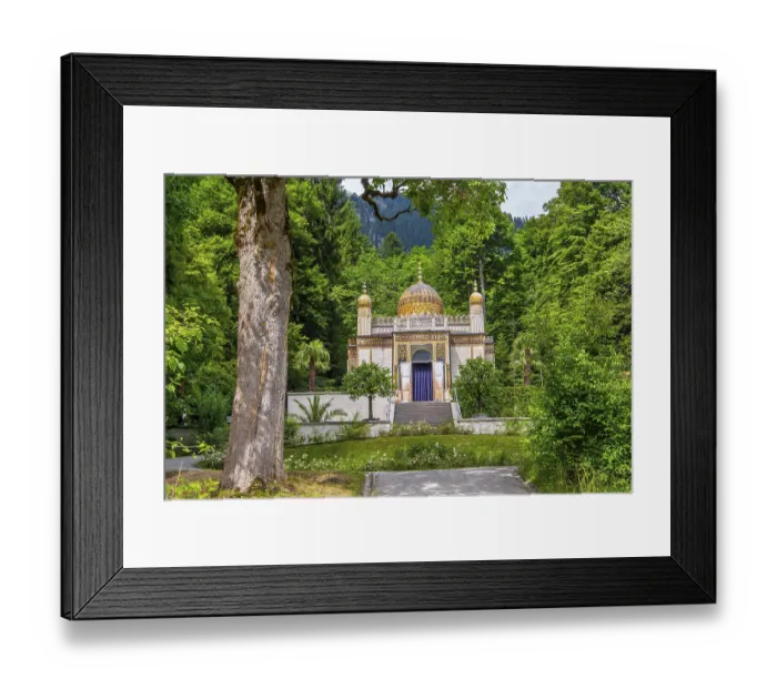 Framed Print : Moorish kiosk in the park of Linderhof Palace