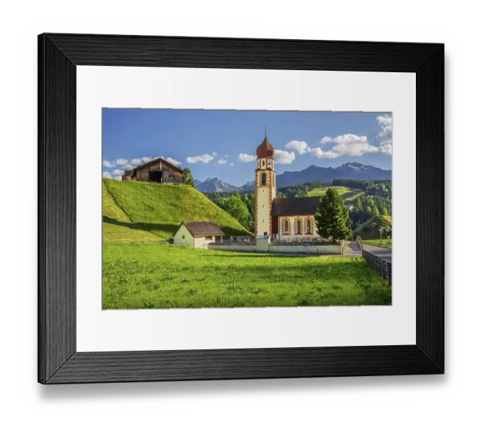 Framed Print : Chaplaincy church, Niederthai in the Horlachtal