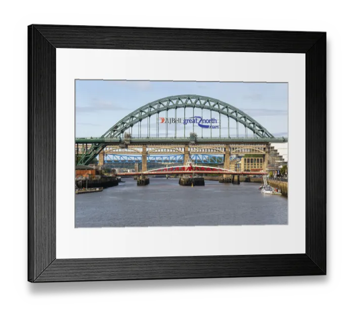 Framed Print : Tyne Bridge and other bridges, River Tyne