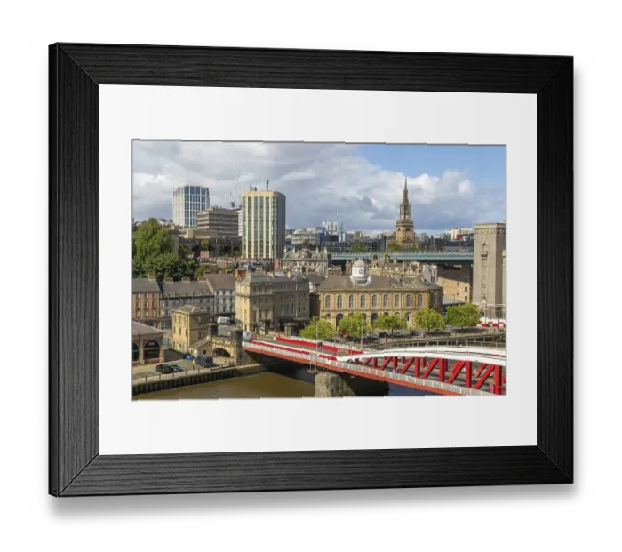 Framed Print : Guildhall Sandhill Swing Bridge from High Level bridge