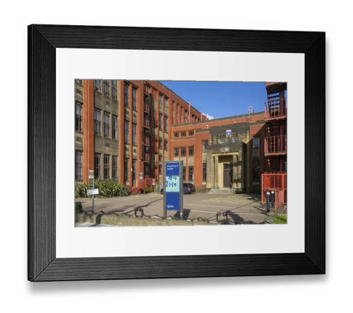 Framed Print : King George VI, KGVI Building, Newcastle University Framed Print : King George VI, KGVI Building, Newcastle University