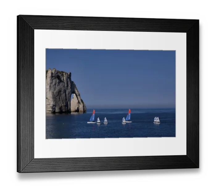 Framed Print : Sailing school, sailing boats, optimists