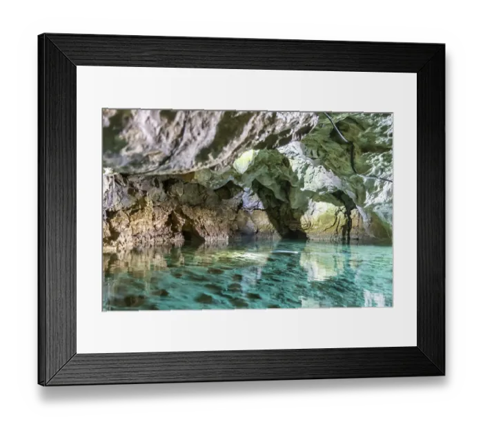 Framed Print : Excursion destination Wimsen Cave in the Swabian Alb