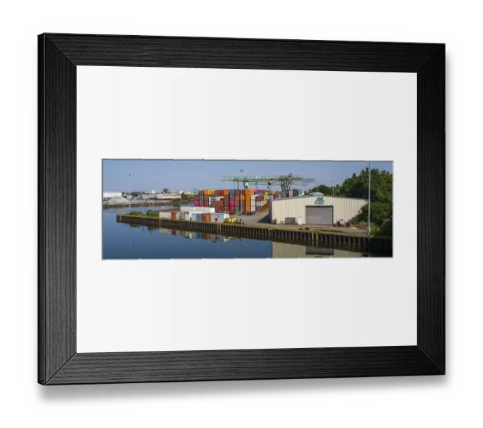 Framed Print : Container Terminal, CTD, canal Framed Print : Container Terminal, CTD, canal