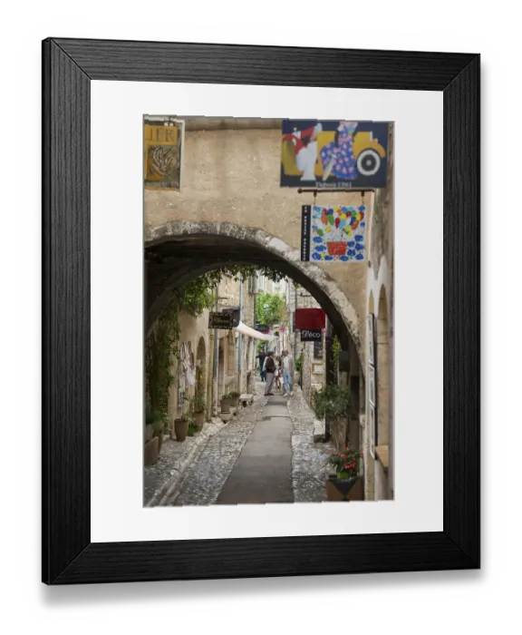Framed Print : Picturesque mountain village, St
