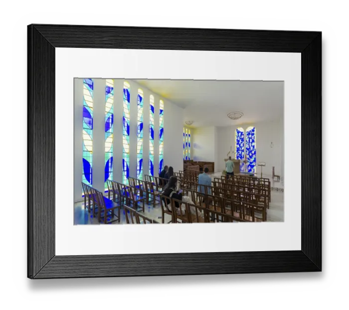 Framed Print : Interior view of the chapel, Chapelle du Rosaire de Vence