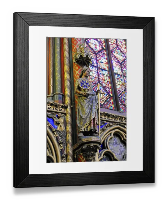 Framed Print : Cainte-Chapelle, High Gothic, Interior view of the upper chapel