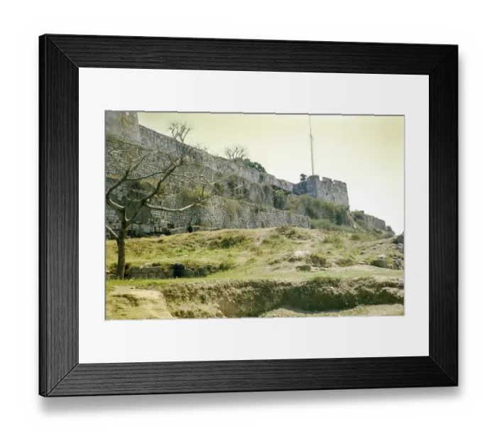 Framed Print : Walls of Portuguese fortress, Monte Fort Framed Print : Walls of Portuguese fortress, Monte Fort