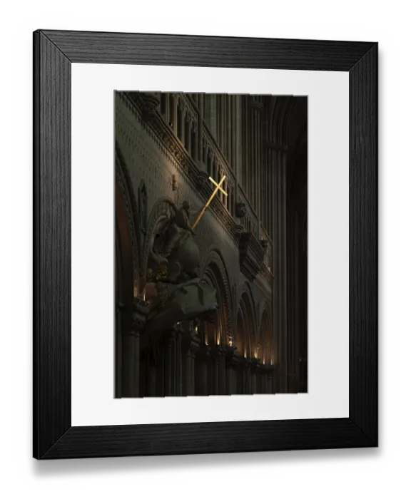 Framed Print : Interior view, angel on pulpit Framed Print : Interior view, angel on pulpit